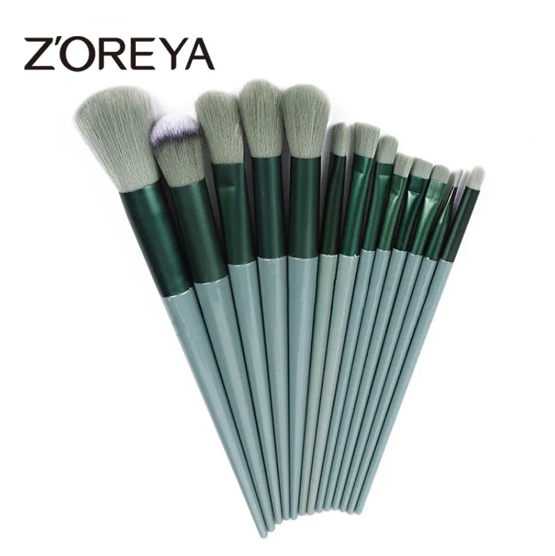 Zoreya 8/13 Pcs Makeup Brushes Set Eyeshadow Eyebrow Brush Beauty Make up Blending Tools Concealer Cosmetics Tool