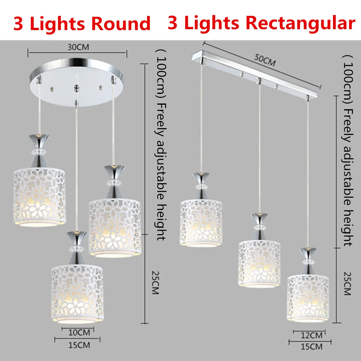 Modern LED Flower Petal Ceiling Light Lamp Dining Room Chandelier