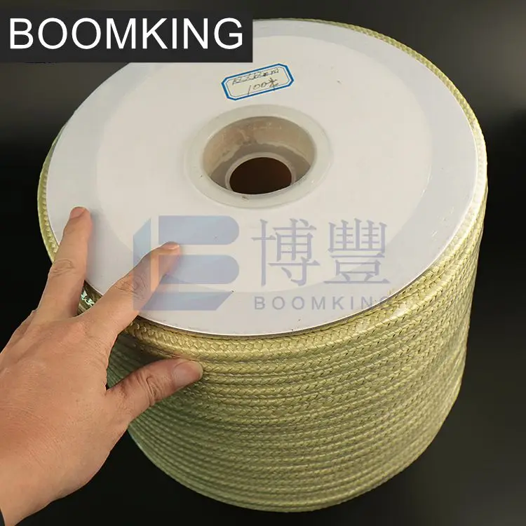 Size 10 x 10 mm,100m per roll,square Glass tempering furnace high temperature rope,insulated roller conveyor belt