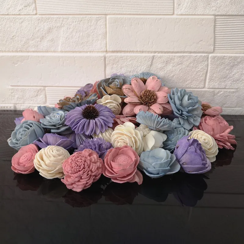 G811C99N 50 Pack of Sola Wood Flower Assortment For Home Decor/All Special Occasions G811C99N