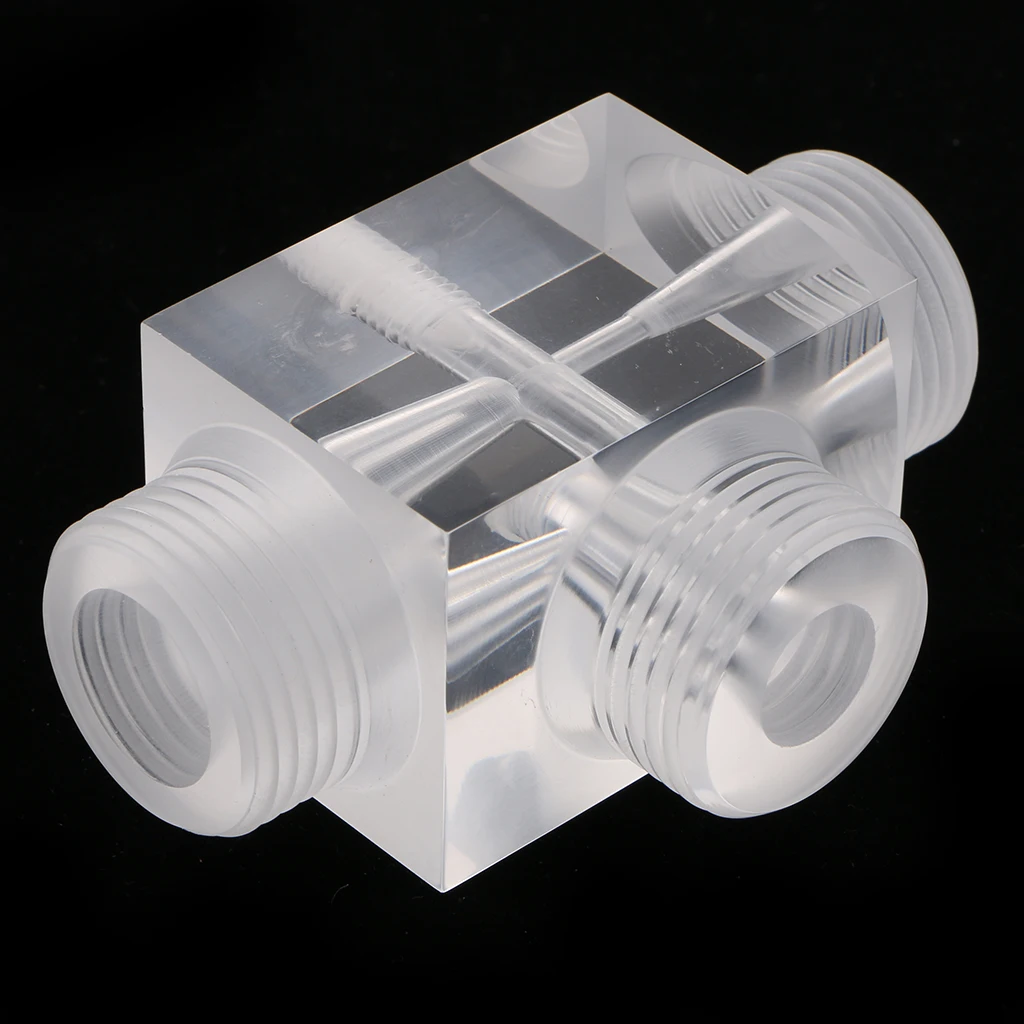 s Jet Aerator Of Venturi Valve For Water Treatment Industry Device 60x43x43mm,Transparent Color