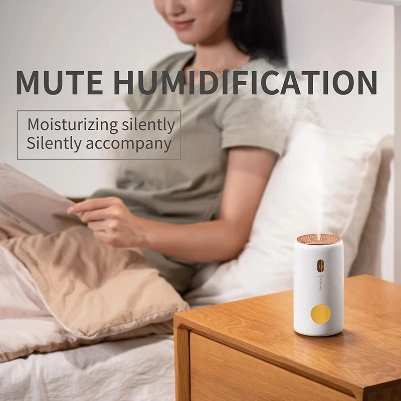 아로마 디퓨저 2 가지 모드 미니 공기 청정기, 가정용 실내 데스크탑 공기 가습기, 사무실 선물, USB 충전식 자동차 가습기, 220ml