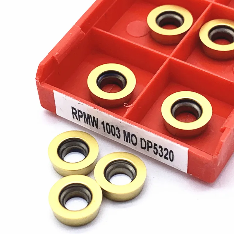 Imagem -06 - Pder Rpmw1003 Rpmt1204 Dp5320 Dp5420 Torneamento Ferramenta de Alta Qualidade Carboneto Inserção Torno Moagem Acessórios Lâmina Apmt1604 Apmt1135