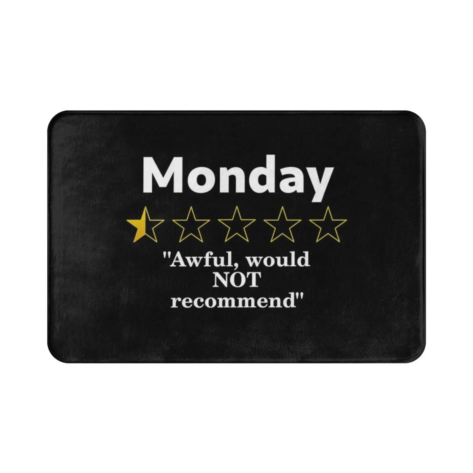 Monday Review , Half A Star , Awful Carpet Mat Rug Cushion Soft Non-Slip Monday Review Movie Half A Star Rating Awful