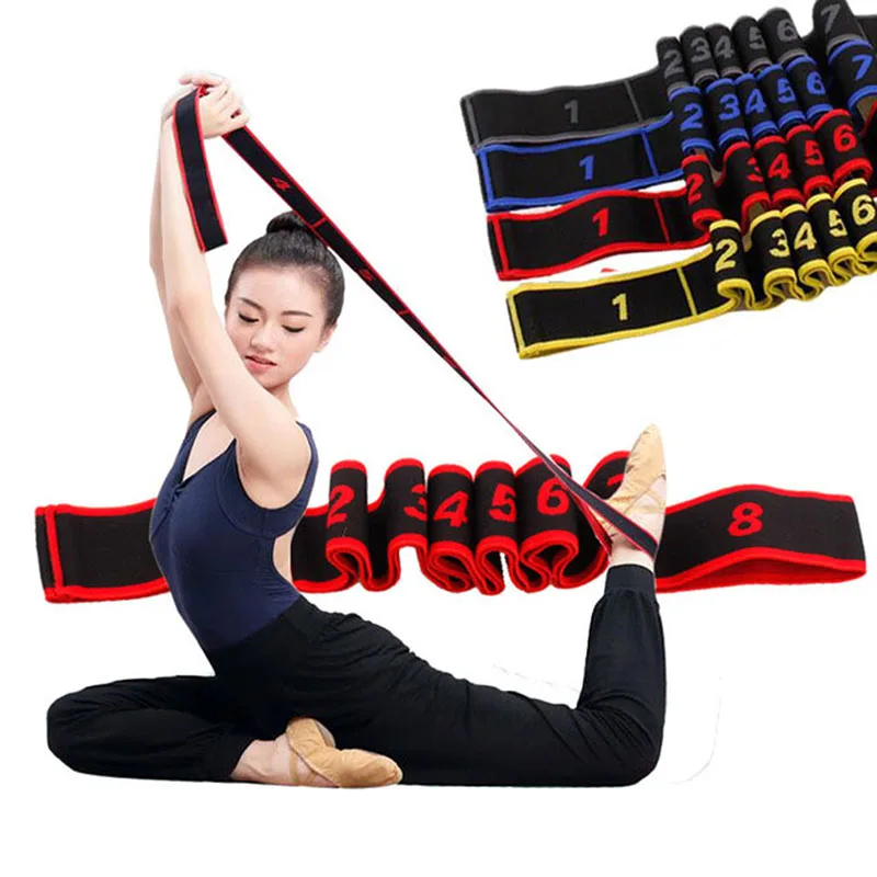 

Yoga Stretching Belt Dance Stretching Band Loop Yoga Pilates Fitness Tension Belt Digital Stretch Elastic Band Resistance Band