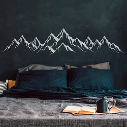 Modern Home Decor Mountain Landscape Nature Wall Sticker Vinyl Interior Decoration Living Room Bedroom Nursery Decals Mural S255