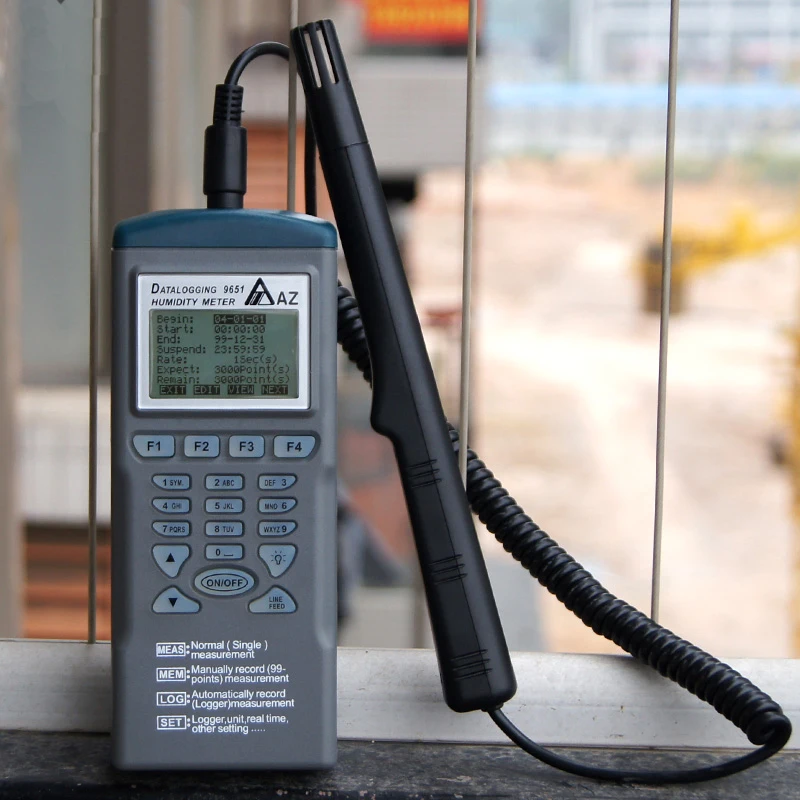 AZ 9651 Humidity Recorder ,Portable Around w/o Linking w/PC to Program,Measure and Record the Temperature and Relative Humidity.