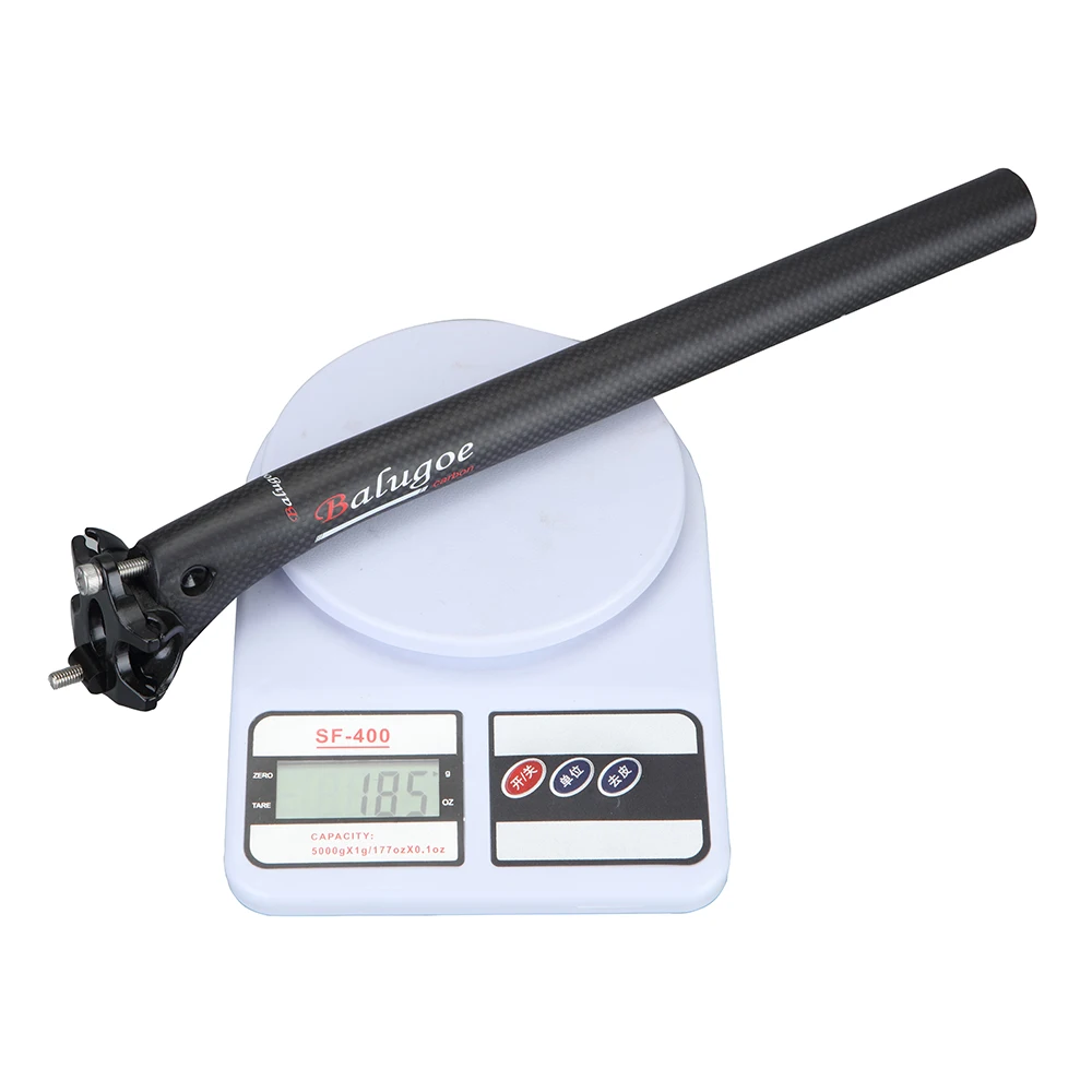 BALUGOE – Sattelstütze für Mountainbikes aus Vollcarbon, Sattelrohr, Sattelstütze für Rennräder, 27,2, 30,8, 31,6–350, 400 mm, 2020. – Detail 4