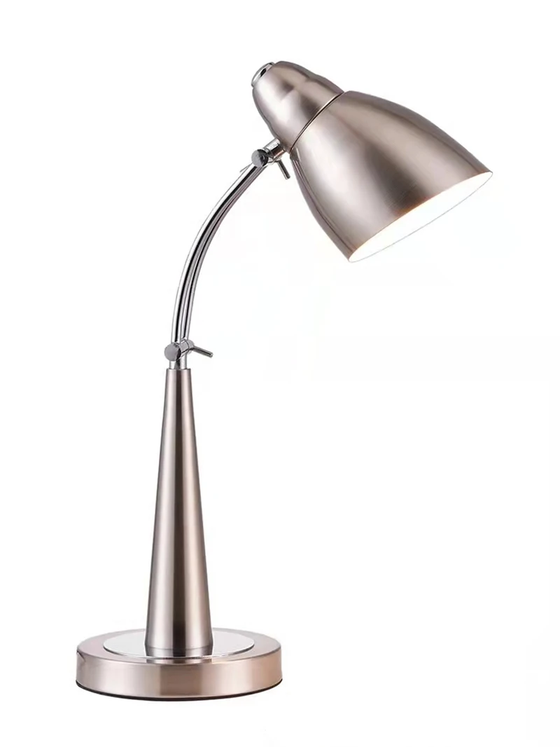 Student Reading Desk Table Lamp E27 Modern Stainless Steel Reading Lights Brushed Nickel  Good Quality  Reading Table Light