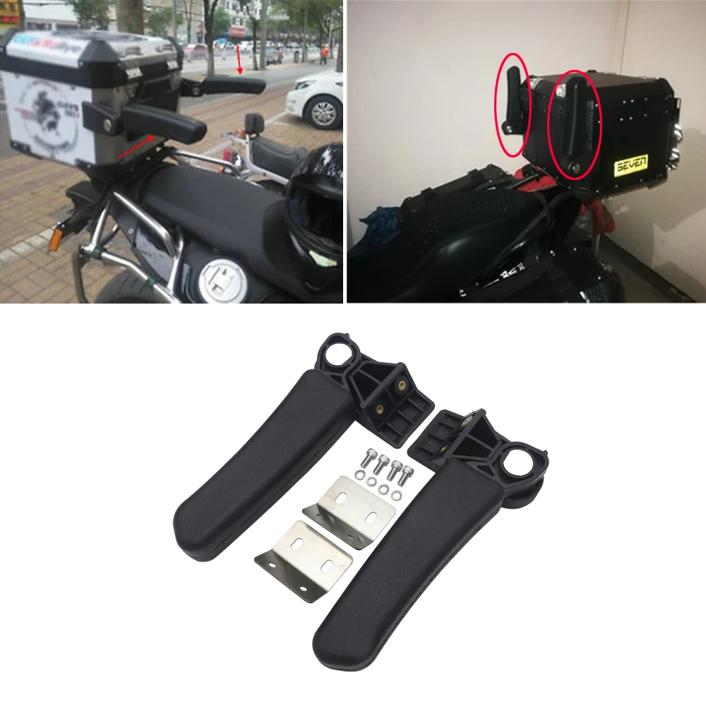 motorcycle Tail box Cushion Passenger Backrest lazyback Pad + Drilling Required For BMW R1200GS LC Rear Box Passenger Armrests