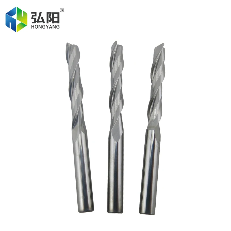 1pc Woodworking Cutter, 2 Blade Spiral Carbide Drill, CNC Milling Machine, Wood MDF, Acrylic Cutter, Woodworking End Mill