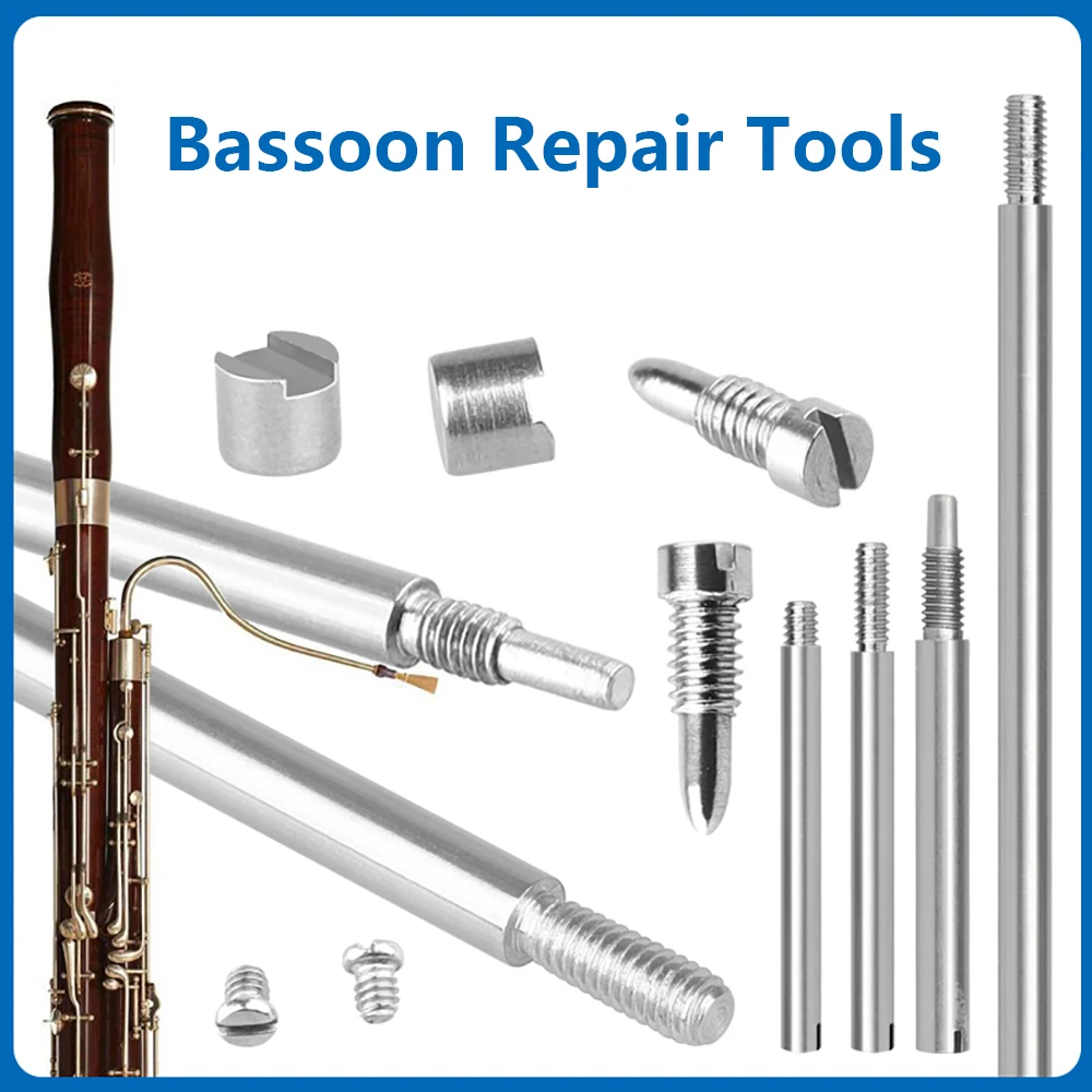 70Pcs Bassoon Repair Tool Kit Woodwind Musical Instrument Replacement Parts Screws Shaft Rod Bassoon Maintenance Accessories