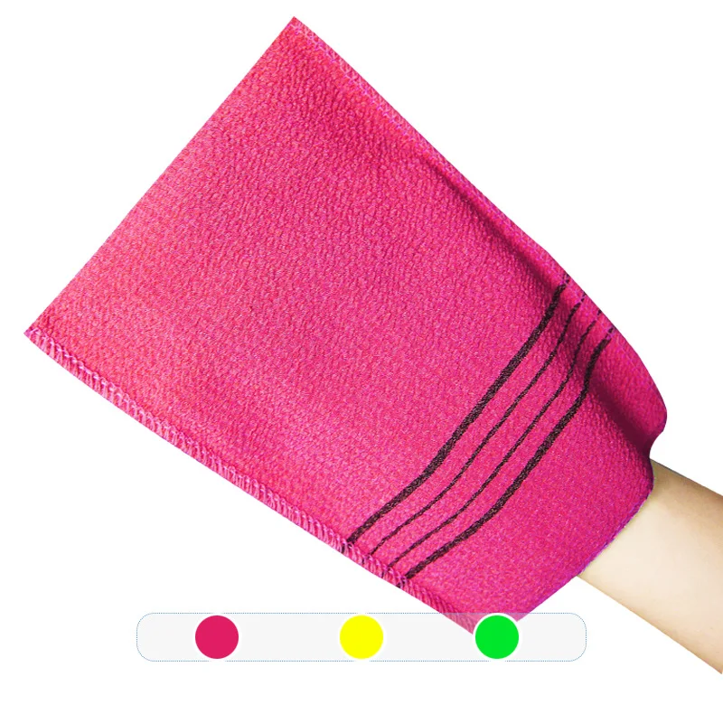 1/4pcs Double-sided Towel Korean Exfoliating Bath Washcloth Body Scrub Shower Towel Portable for Adults Coarse Grain Brush