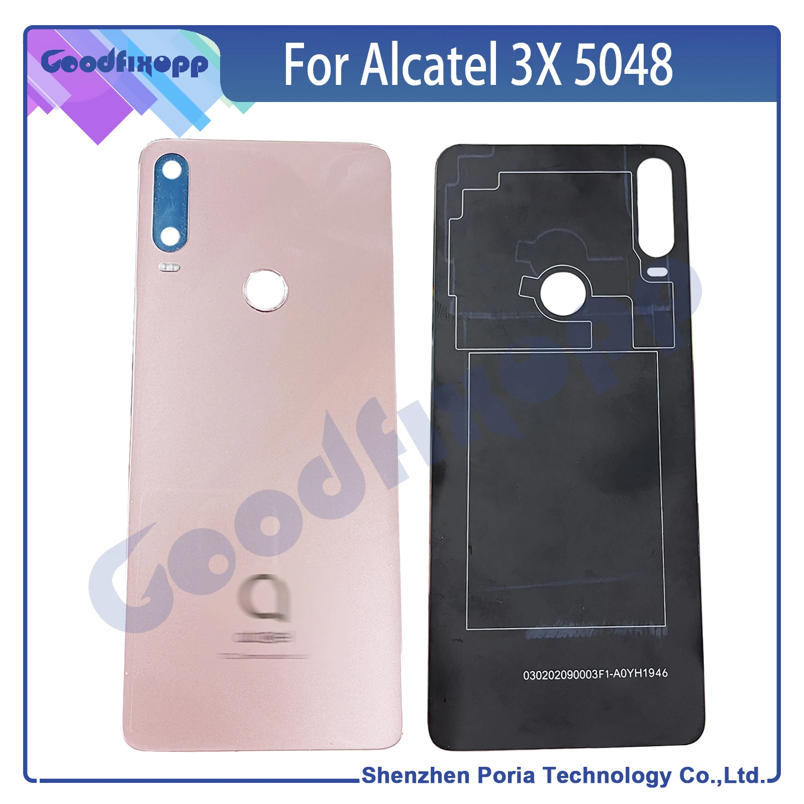 For Alcatel 3X 2019 5048 5048u 5048y Phone Battery Back Cover Rear Case Cover For Alcatel 3X (2019) Rear Lid Parts Replacement