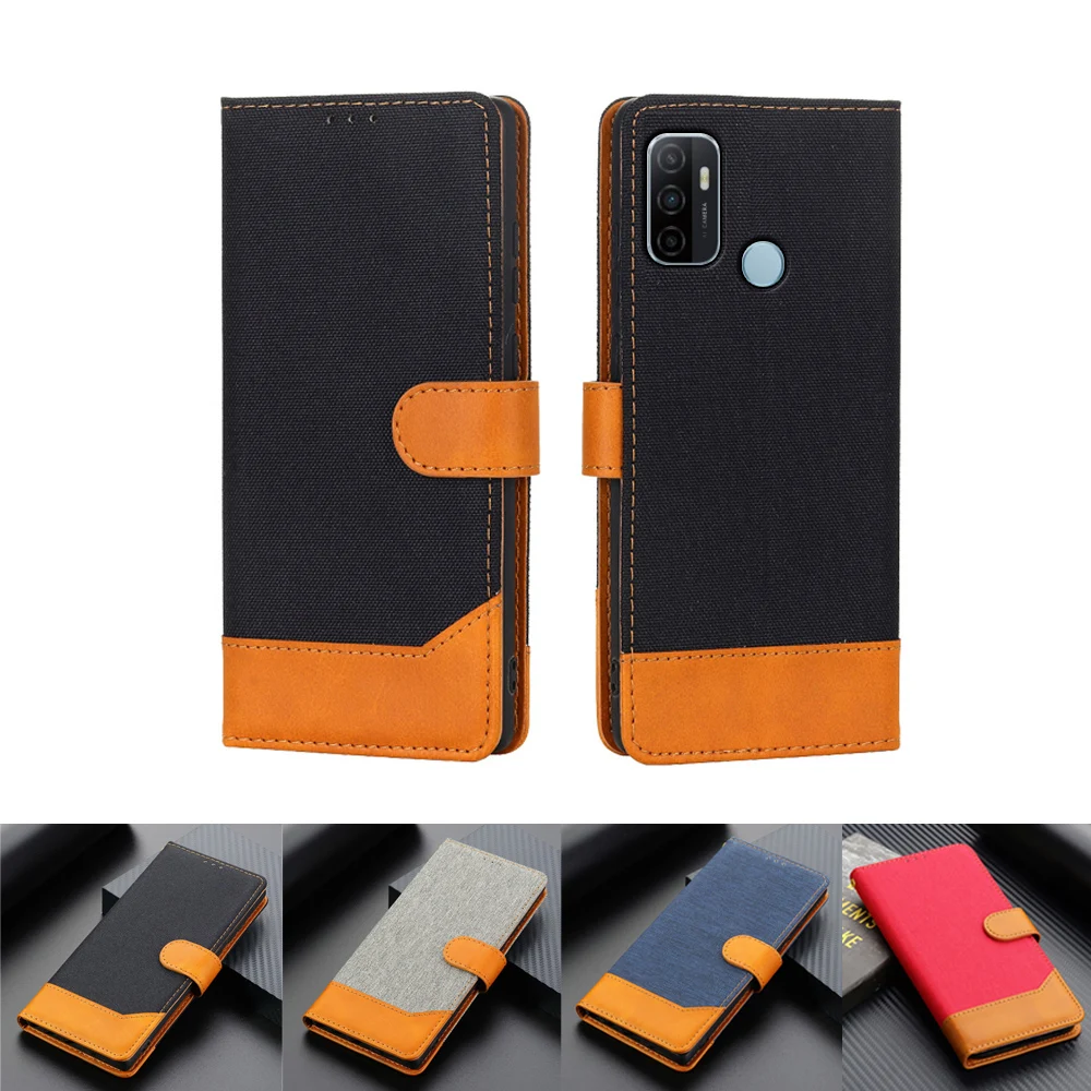 Phone Cover For OPPO A5 A5s A52 A53 A53s A54 A55 Case Flip Wallet Leather Protective Hoesje Book For OPPO A 5 52 53 S 54 55 Case