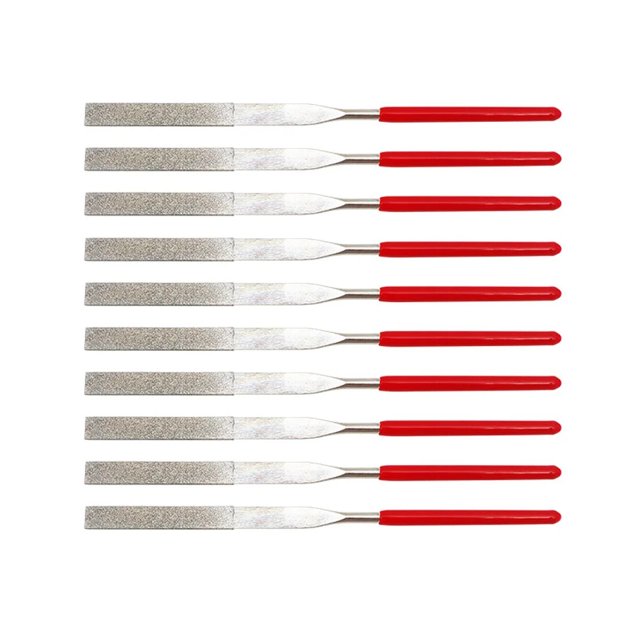 4X160Mm Tiếng Sột Soạt Kim Cương Các Tập Tin Bộ Dụng Cụ Cầm Tay Mini Kim Tập Tin, cho Kim Loại Gốm Sứ Thạch Kính Gỗ Thủ Công Mài Khắc Đánh Bóng
