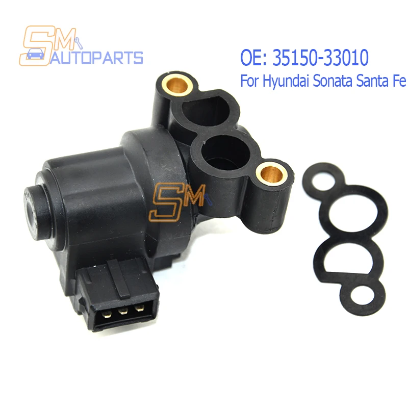 New Idle Air Control Valve (IAC) 35150-33010 for Hyundai Sonata Santa Fe Tiburon Tucson Kia Optima Sportage Rio Sephia Magenti