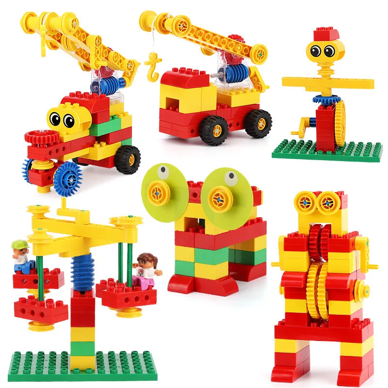 

MOC 9656 Early Simple Machines Set Building Blocks Ecational Institutions Stem Robot Science Large Set