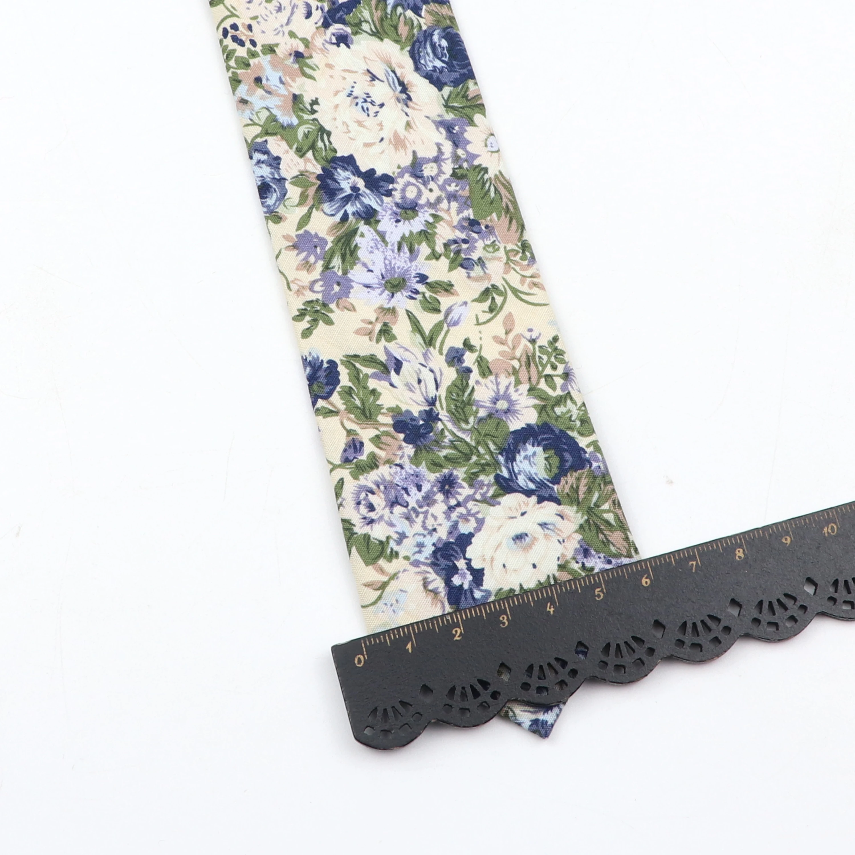 Картина 4: Галстук с цветочным принтом для девочек и мальчиков, летний, школьный, узкий, розовый, зеленый, синий