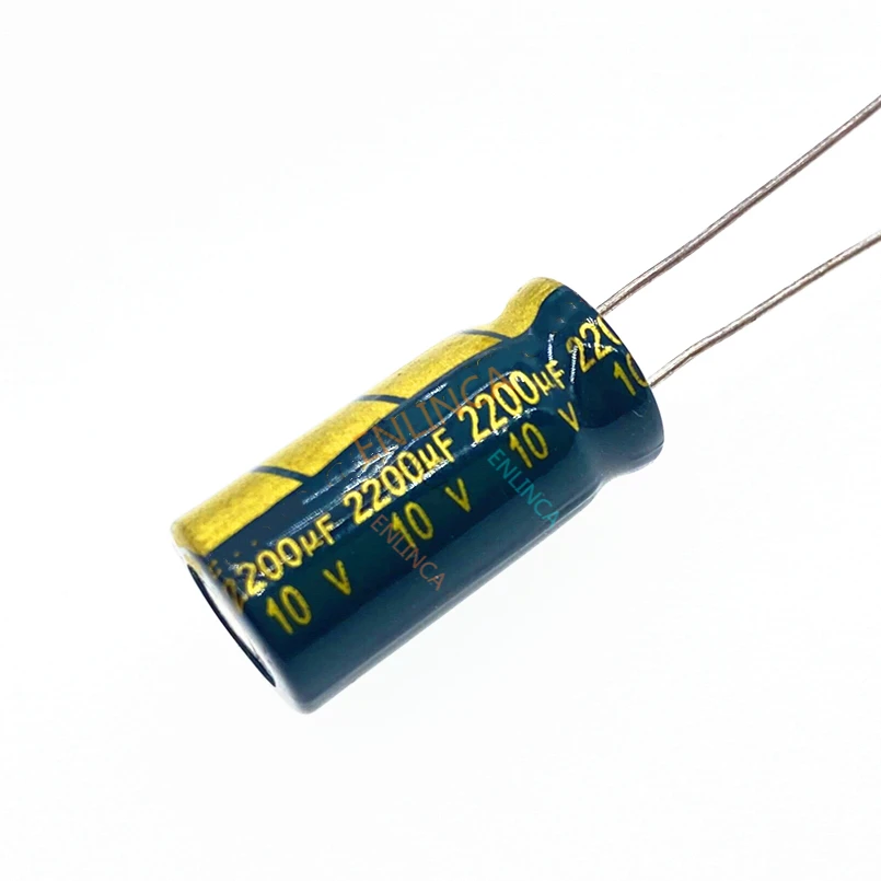 10pcs/lot 10V 2200UF Aluminum Electrolytic Capacitor Size 10X20mm 2200UF 10v 20%