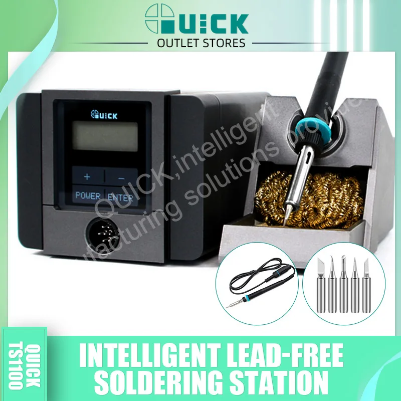 Quick TS1100 Solder Welding station lead-free temperature soldering station for cell phone Welding rework station repair tools