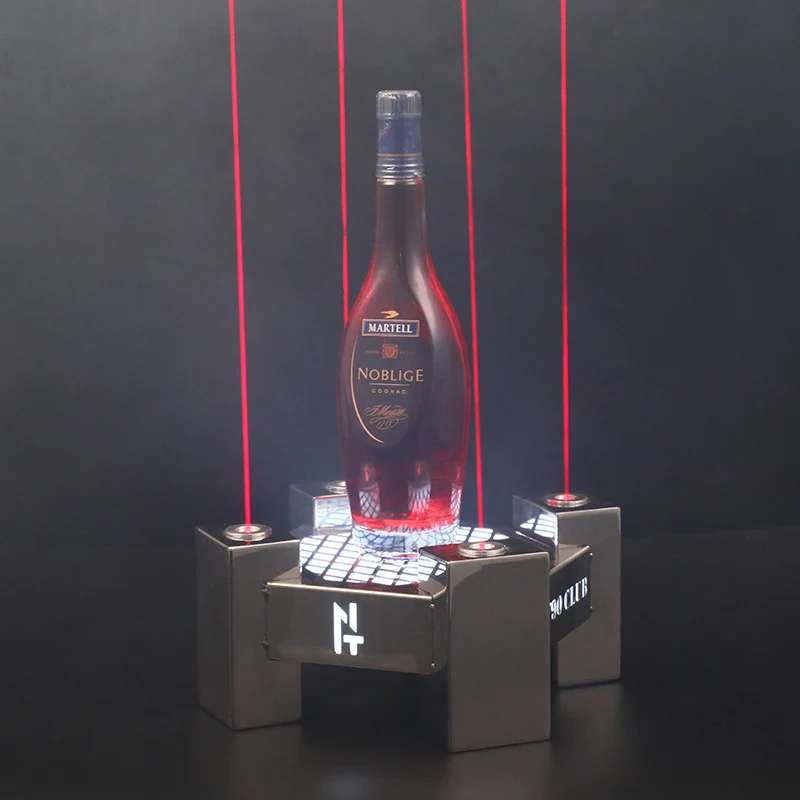 

zq Bar Light-Emitting Foreign Wine Base Charging Led Champagne Holder Display Stand KTV