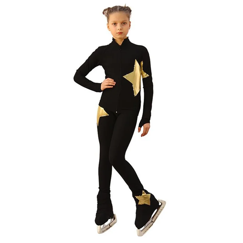 Figure Skating Training Suit Women\'s Skating Suit Children\'s And Girls\' Gymnastics Suit Decorated With Stars