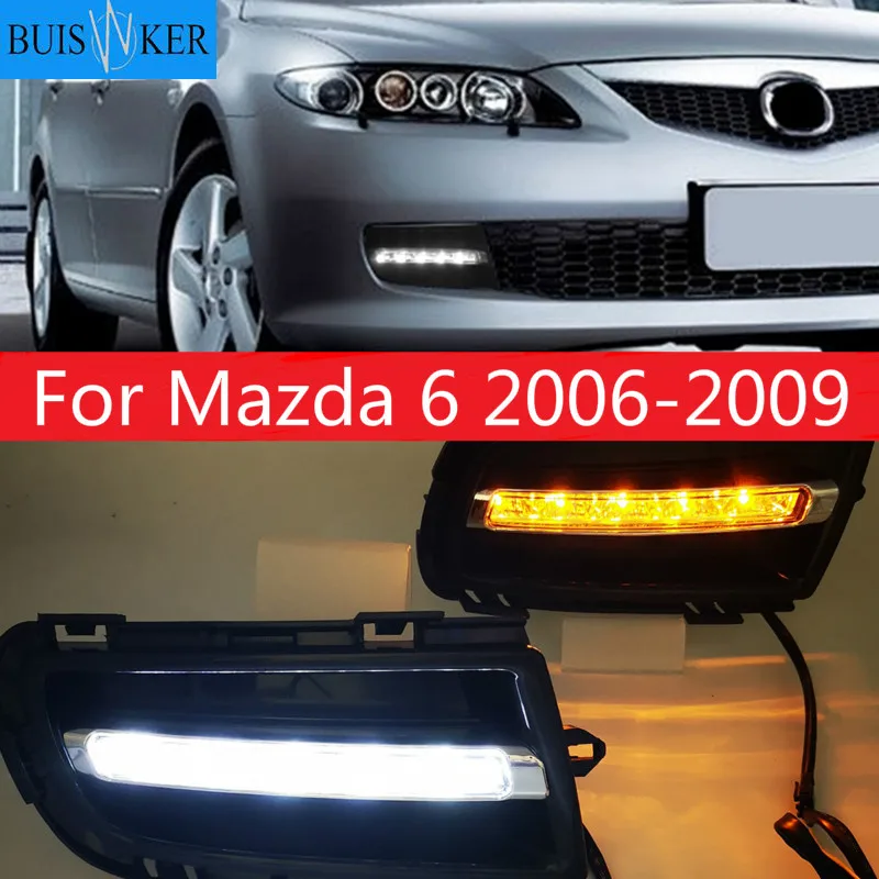 

For Mazda 6 2006 2007 2008 2009 Daytime Running Light LED DRL fog lamp Driving lights front bumper accessories