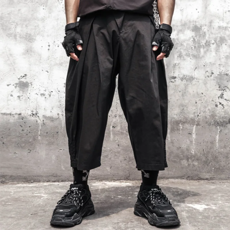 

Men's Wide Leg Pants Spring And Autumn New Dark Super Loose Yamamoto Style Fashion Leisure Large Straight Pants