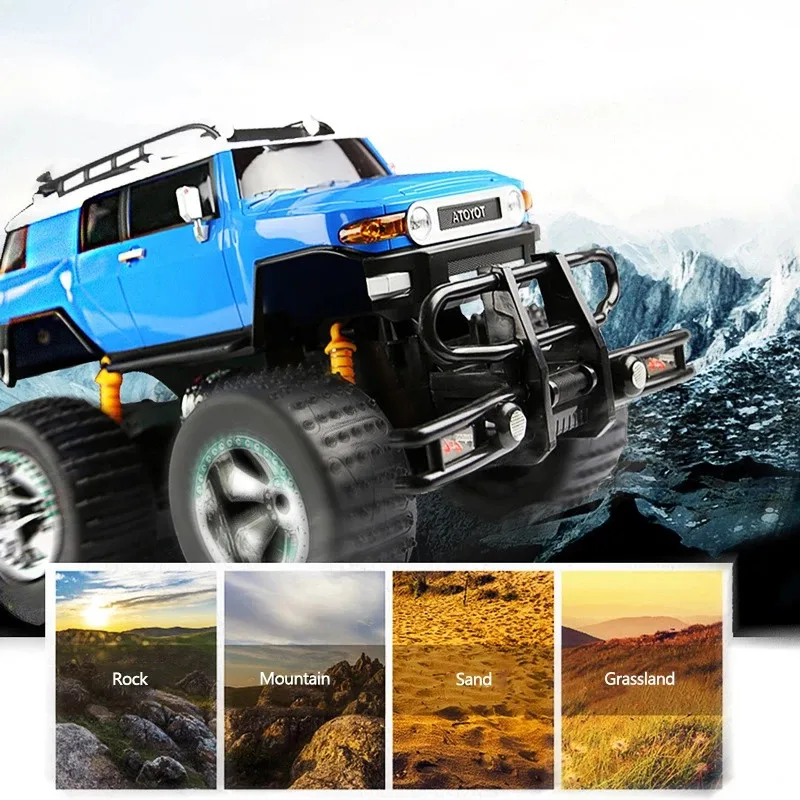 1:10 All-terrain Off-road Large RC Climbing Car 30Mins 46CM Large Body Suspension Shock Absorber RC Racing Car Toy With Light