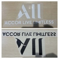 Football Sponsor Badges Top Quality Iron On Soccer Sponsor Patches Chest Sponsor ALL ACCOR LIVE LIMITLESS 29.5*12cm
