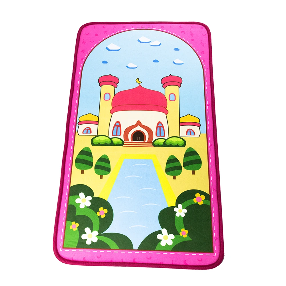 Kids Children Prayer Mat Soft Thick tapis de priere islam Prayer Rug Carpet Muslim Musallah Praying Mats Sajadah Home Blanket