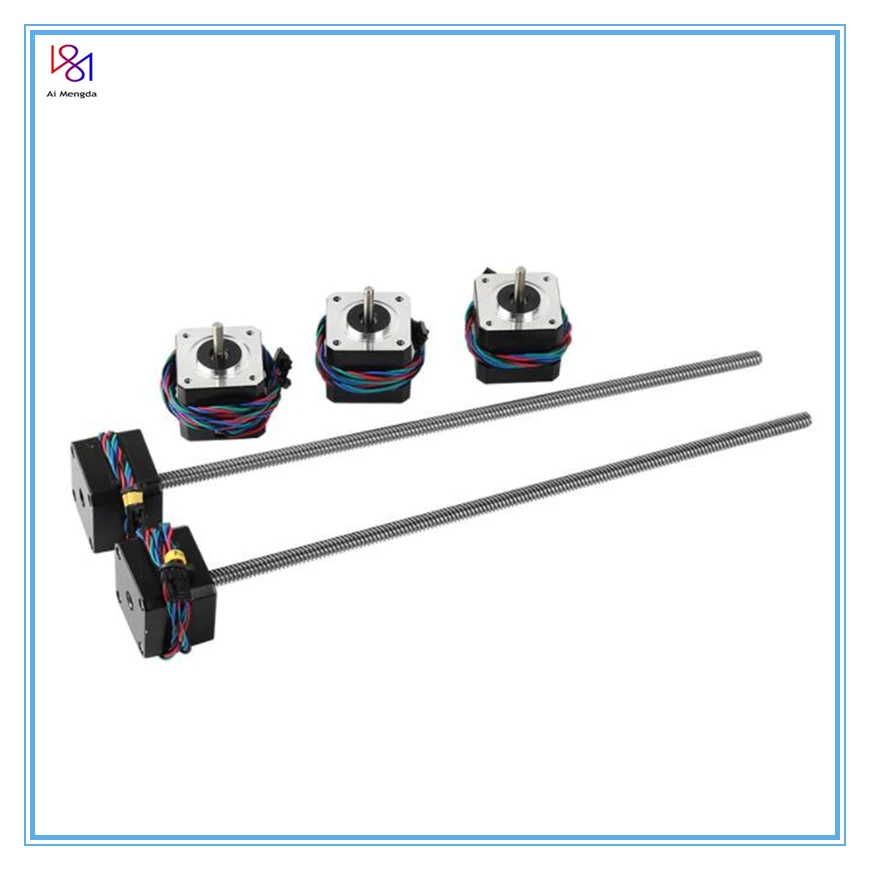 Imagem -02 - Kit de Motores de Passo com Parafuso Trapezoidal Motor z Impressão 3d Prusa i3 Mk3 Mk3s Urso k3 Mk3s 320 mm 42