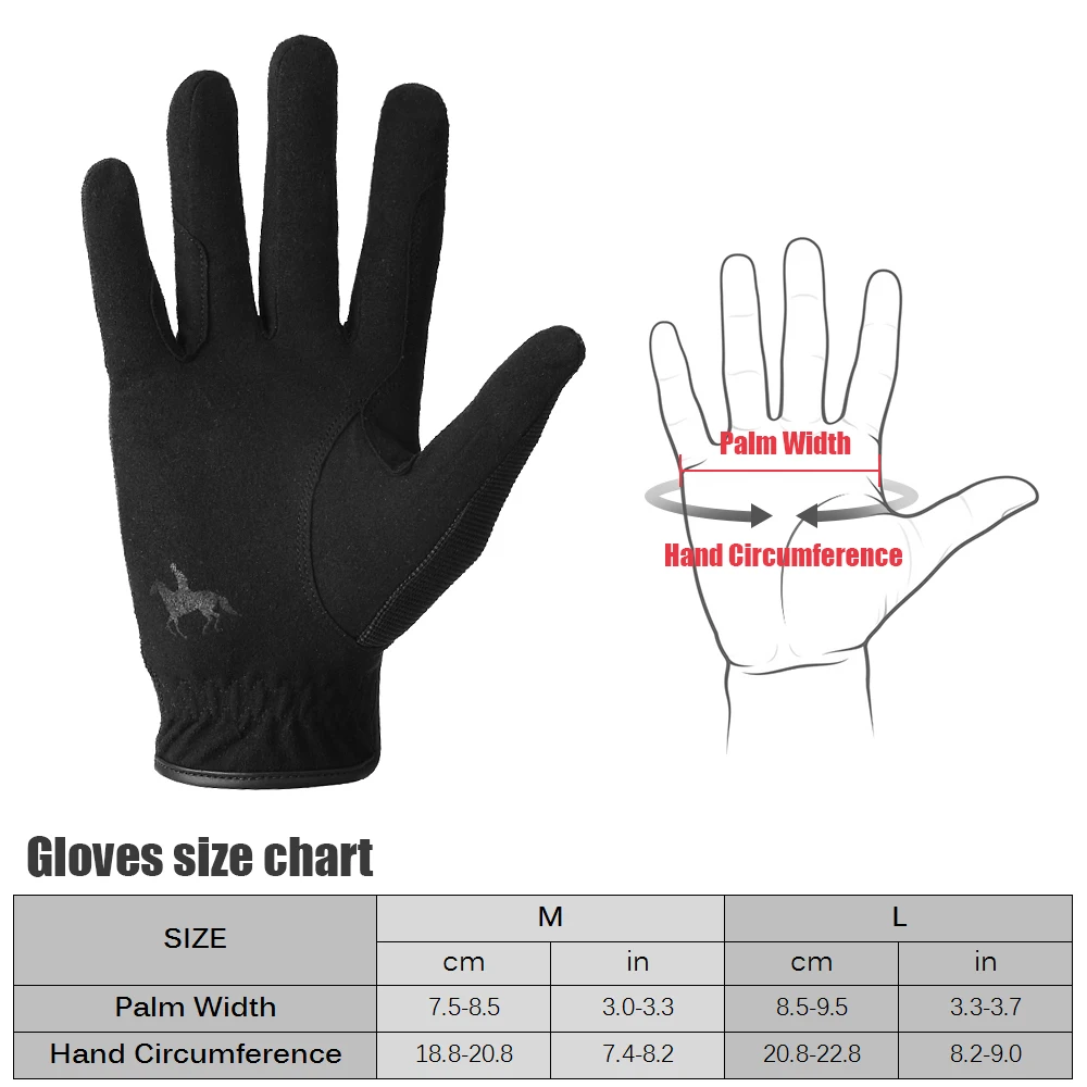 Gants d\'équitation professionnels unisexes, 1 paire, pour hommes et femmes, pour sports de baseball et softball