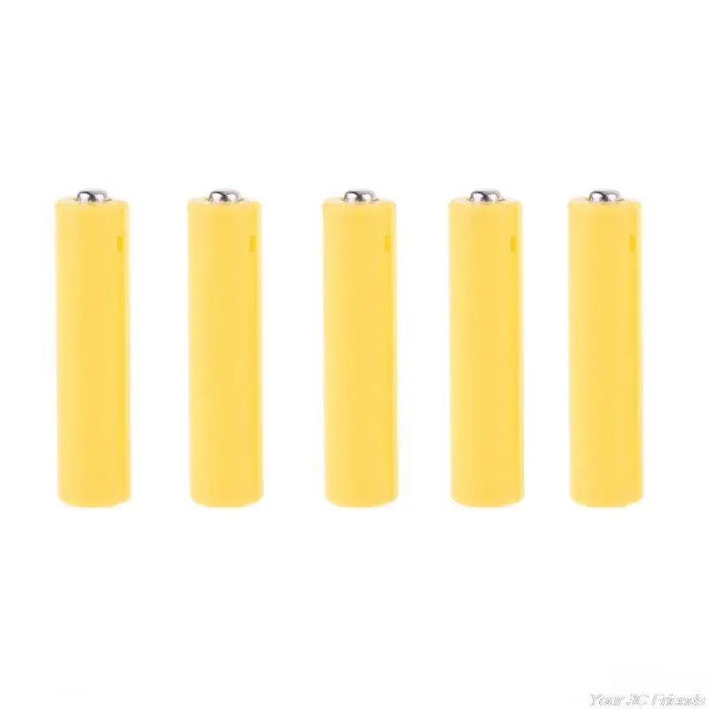 5Pcs LR06 AA LR03 AAA Size Dummy Fake Battery Setup Shell Placeholder Cylinder Conductor S22 21 Dropshipping