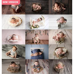 Newborn Baby Wood Floor Photography Backdrop Adult Portrait Wooden Texture Kids Backgrounds Child Profession Photostudio Props