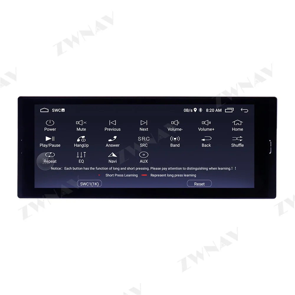 Android 10.0 Universal 1Din Auto Radio Multimedia Player 6.9 inch Touch Screen Car Video Stereo GPS Navi WiFi Bluetooth With RDS