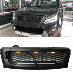 MATTE BLACK FRONT RACING GRILLE GRILLS FRONT BUMPER MASK COVER FIT FOR DMAX D-MAX 2016-2018 2012-2015 GRILL AUTO EXTERIOR COVERS