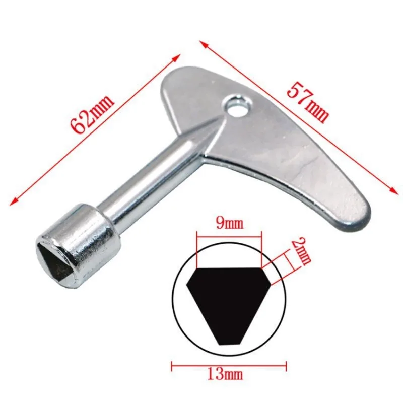 1PC Single Inner Triangular Key Elevator Key High Quality Inner Triangle Key Wrench Elevator Water Meter Valve Wrench