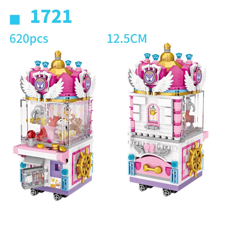 Loz Mini Diamond Building Block City Street Entertainment เกม Ufo Catcher ตุ๊กตาอิฐของเล่นเพื่อการศึกษาเด็กของขวัญ