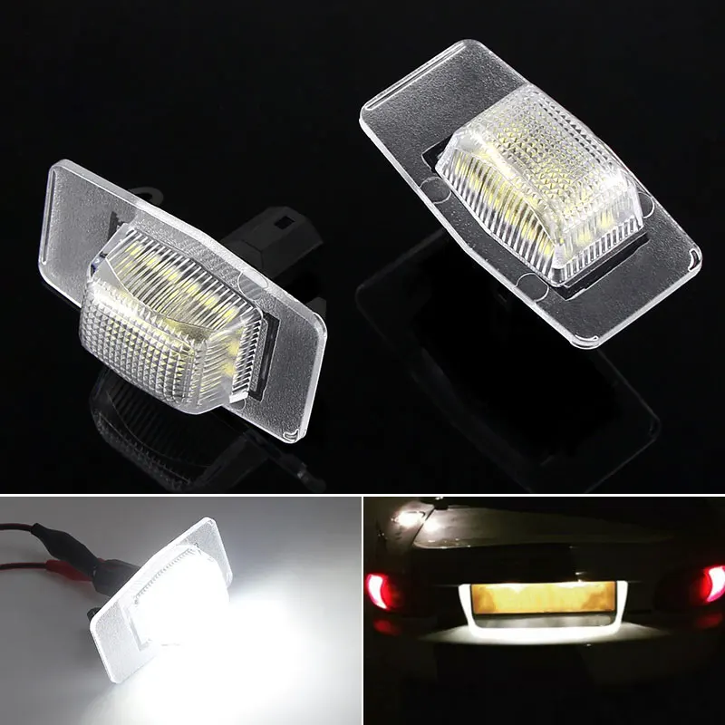 2XLED License Plate Light LED Number Plate Lamp No Error For Mazda Protege MPV Tribute Miata Mx5 mk2 Ford Escape Mercury Mariner