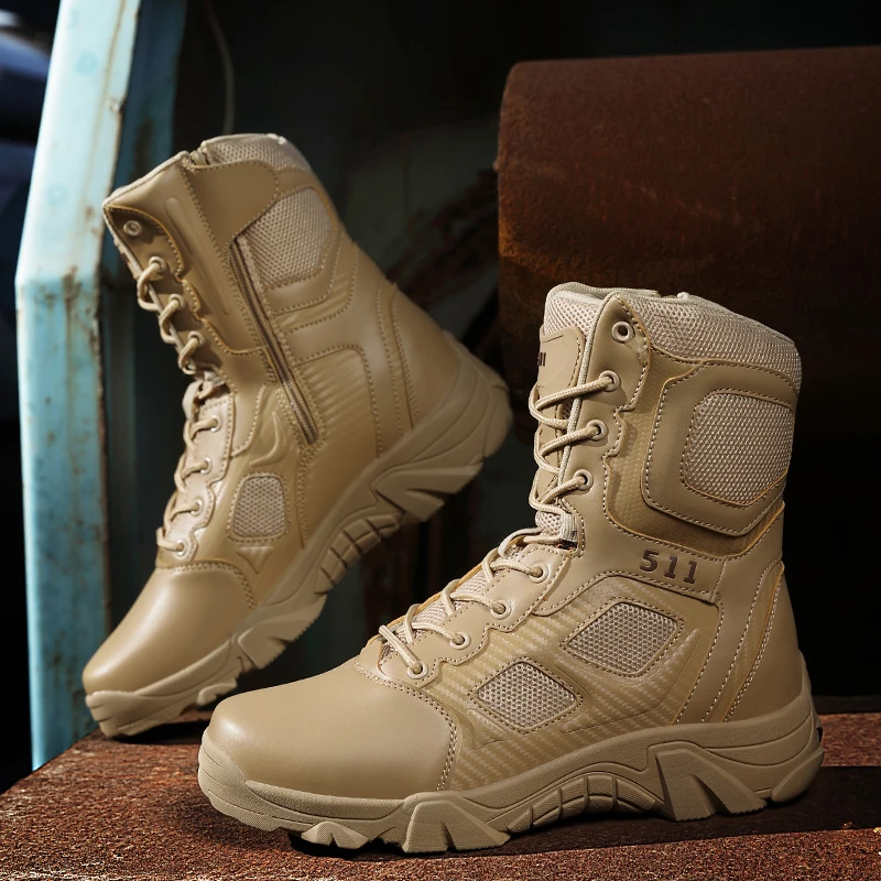 

Men's combat training boots winter new breathable tactical boots casual Joker sports boots outdoor mountaineering desert boots