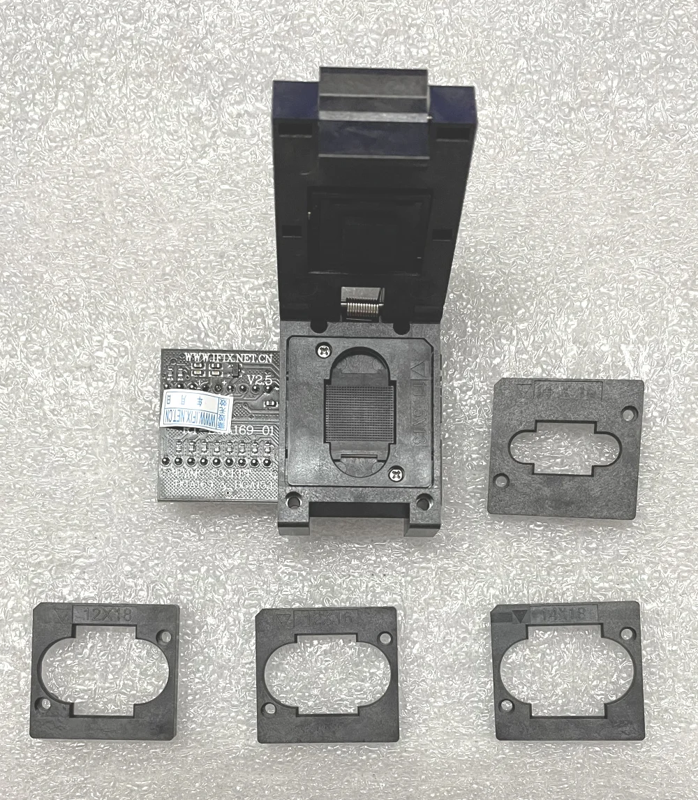 BGA169/BGA153 adapter for RT809H SOCKET RT-BGA169-1 BGA169 EMMC ADAPTER 11.5*13mm add more 4 pcs Matrix