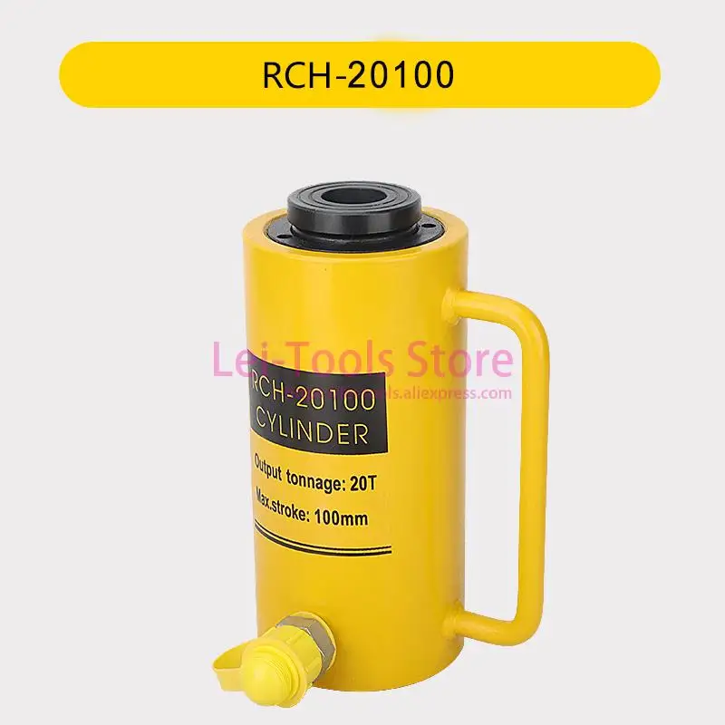 

Hollow Hydraulic Cylinder RCH-20100 Hydraulic Jack with Tonnage of 20T, Work Travel of 100mm