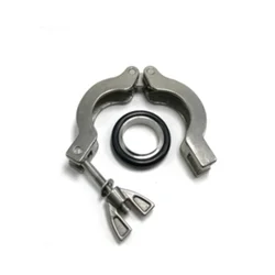 KF10 KF16 KF25 KF40 KF50 , rubber gasket bracket aluminium alloy vacuum tube clamp , Vacuum bellows clamps