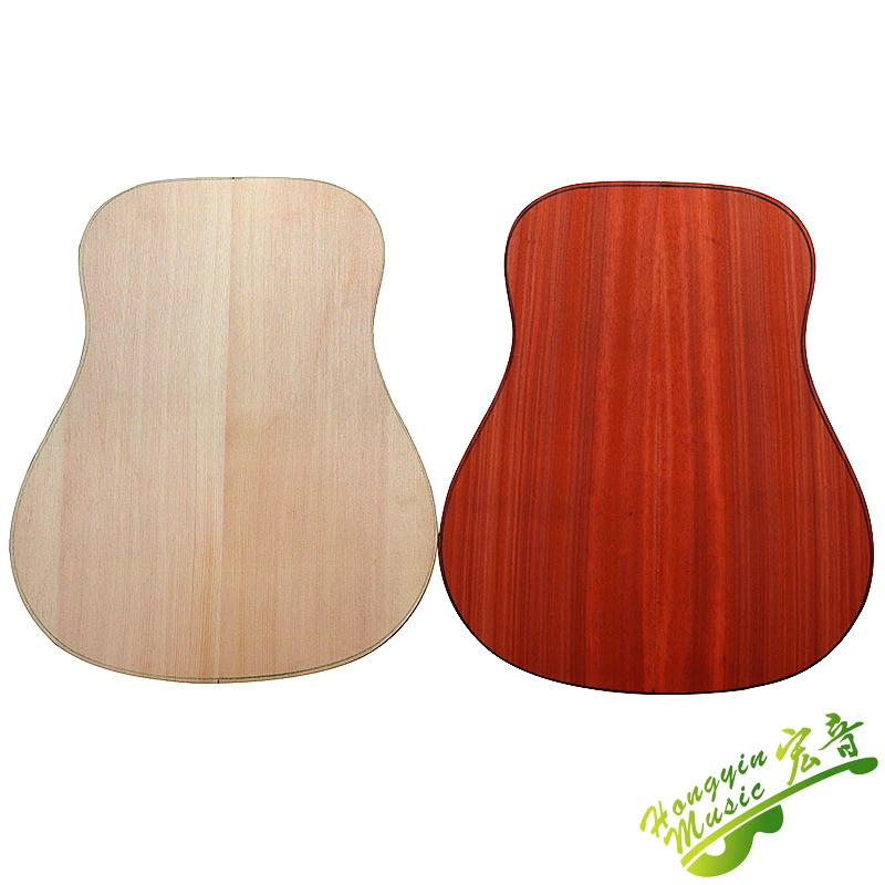 41-inch All single wooden guitar material accessories set AfricanPadauk solide back side Spruce top board solid wood