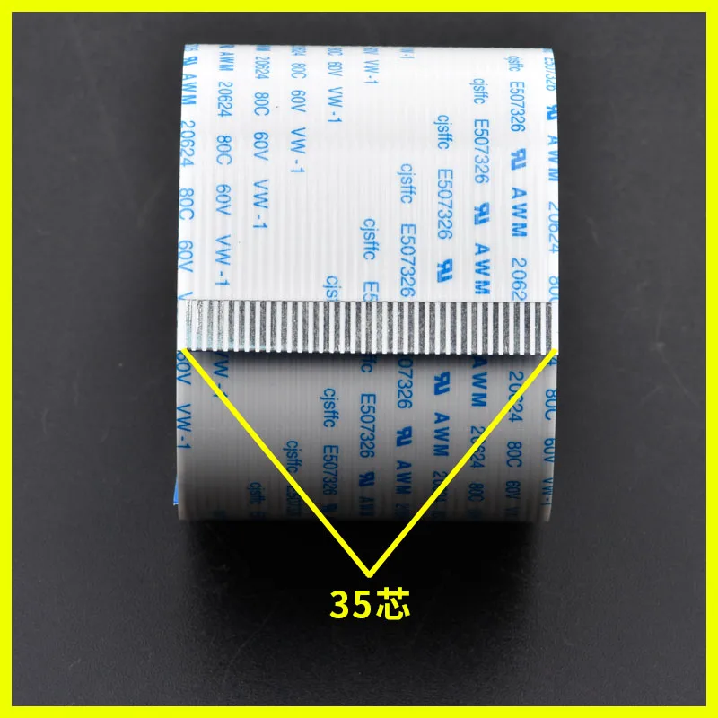 10pcs head cable For epson dx7 printhead print head data cable FFC flex flat cable 35 pins  for eco solvent printer plotter