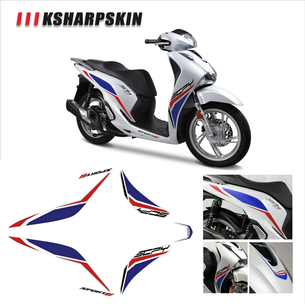 

Front body waterproof decal motorcycle fairing sticker KSHARPSKIN packaging super sticky kit for honda SH125 SH 125