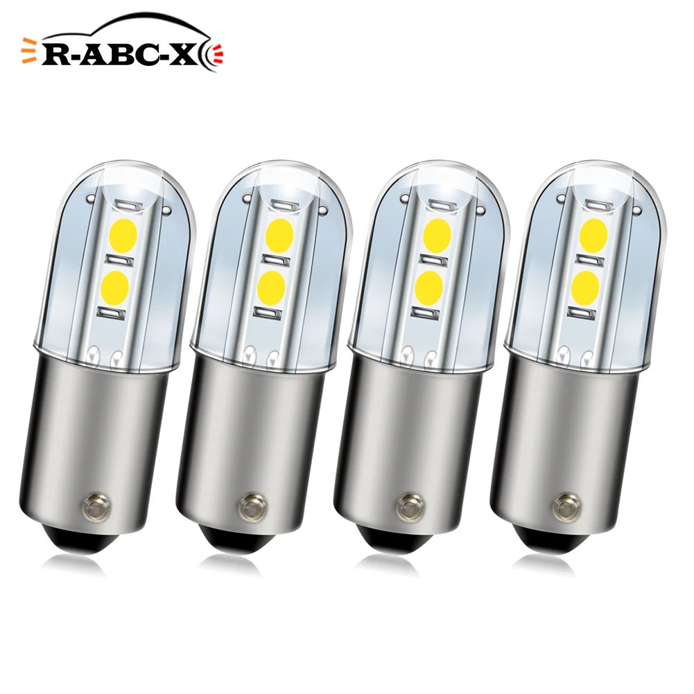 

RUIANDSION 4Pcs T4W BA9S 120V LED E10 Screw 100Lm Power Save Machine Indicator Light Replacement Bulb 3030SMD 6000K Warm White