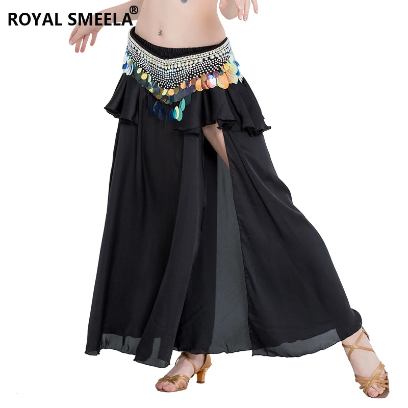 

Fashion Belly Dance Skirt Women Split Belly Dancing Chiffon Skirt long Belly Dancing Costume belly dance wear Belly Dancer skirt